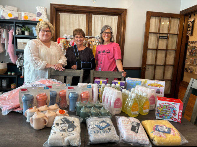 Kiwanis Club of BENV makes generous donations  to Pregnancy Resource Clinic’s Baby Boutique